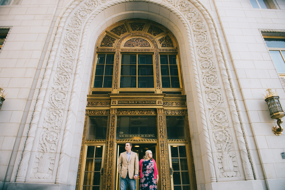 Engagement Downtown Tulsa