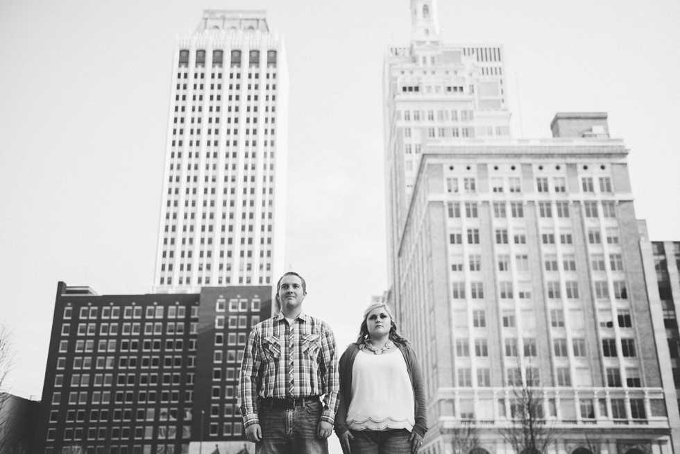 Engagement Downtown Tulsa
