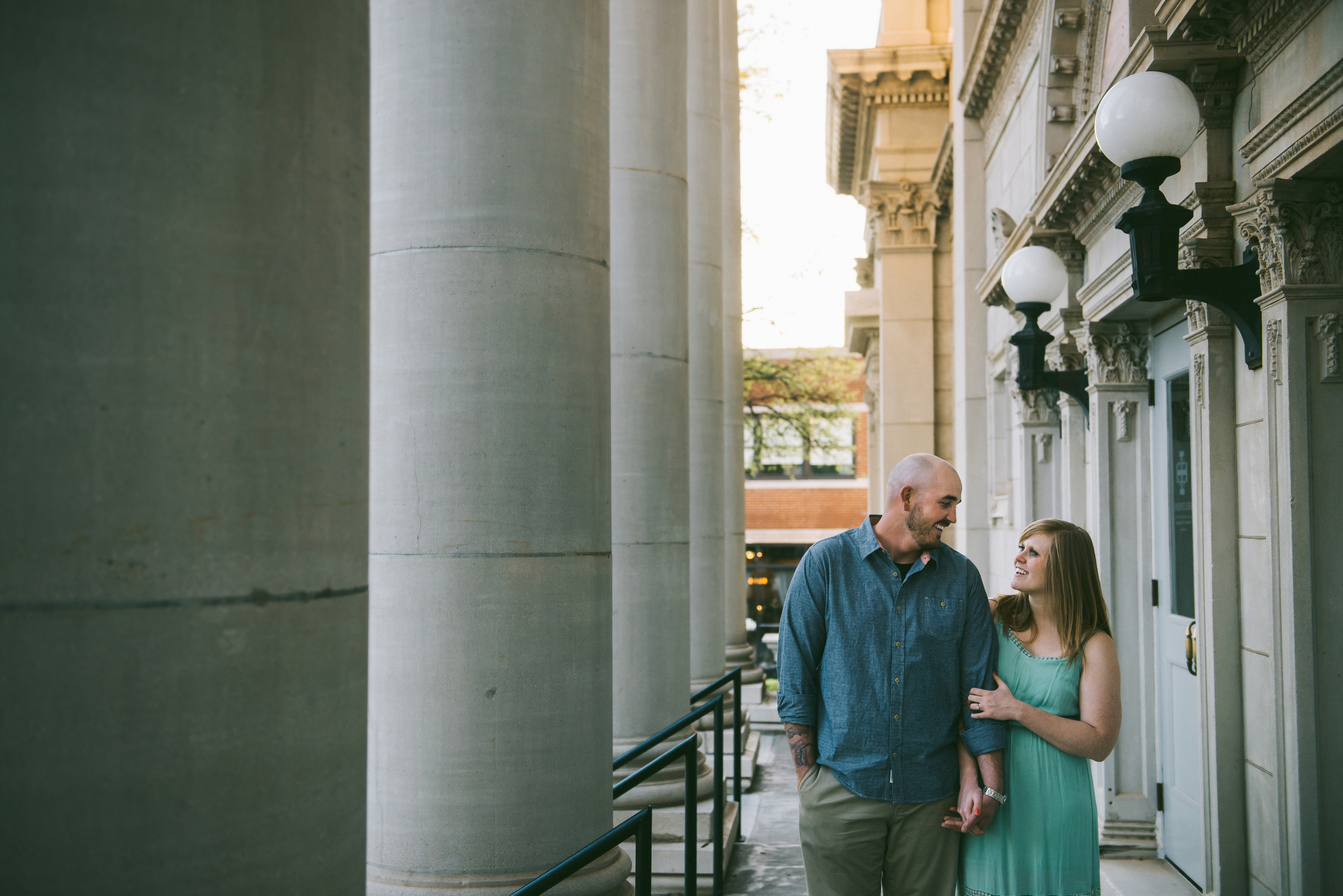 at home engagement session