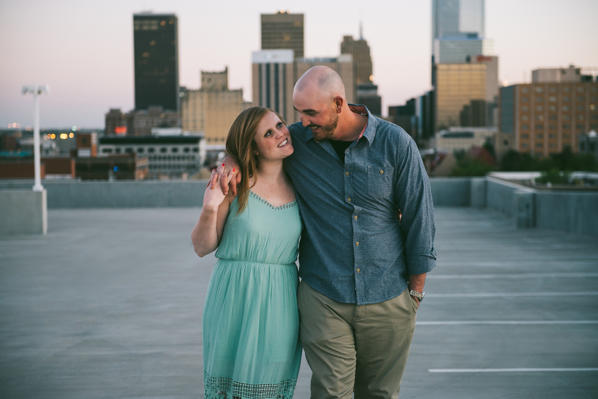 at home engagement session