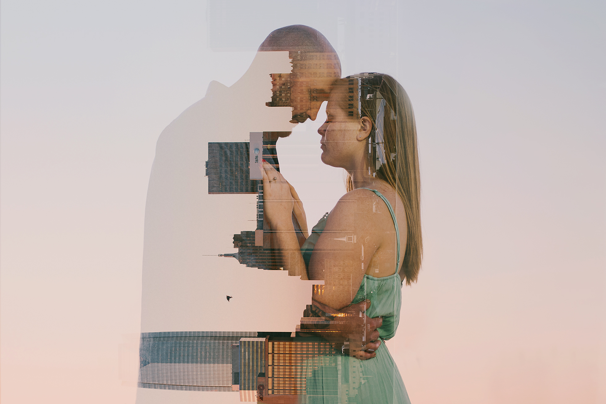 at home engagement session