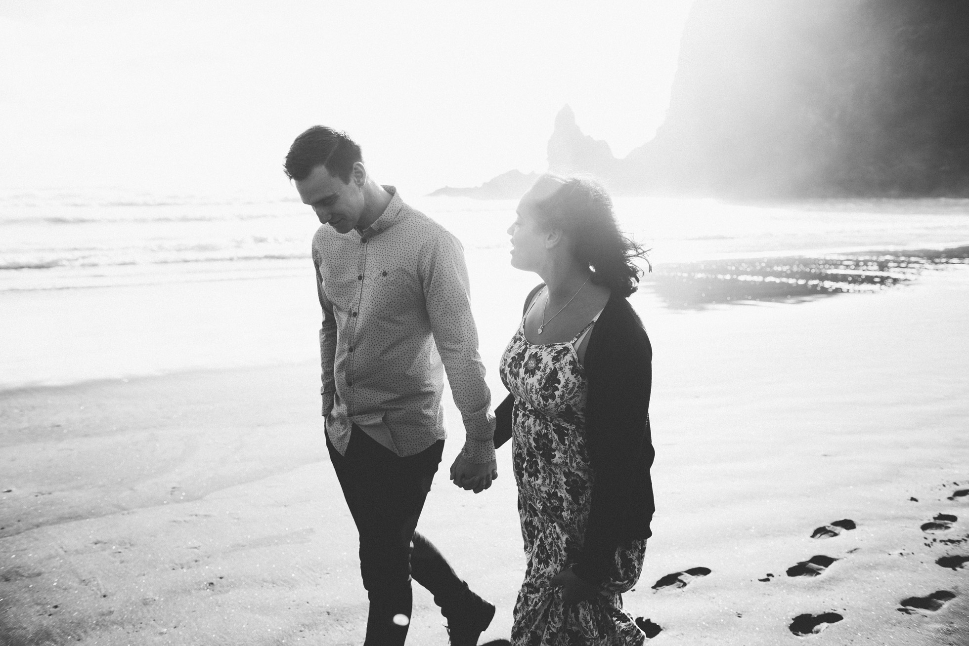 piha beach engagement
