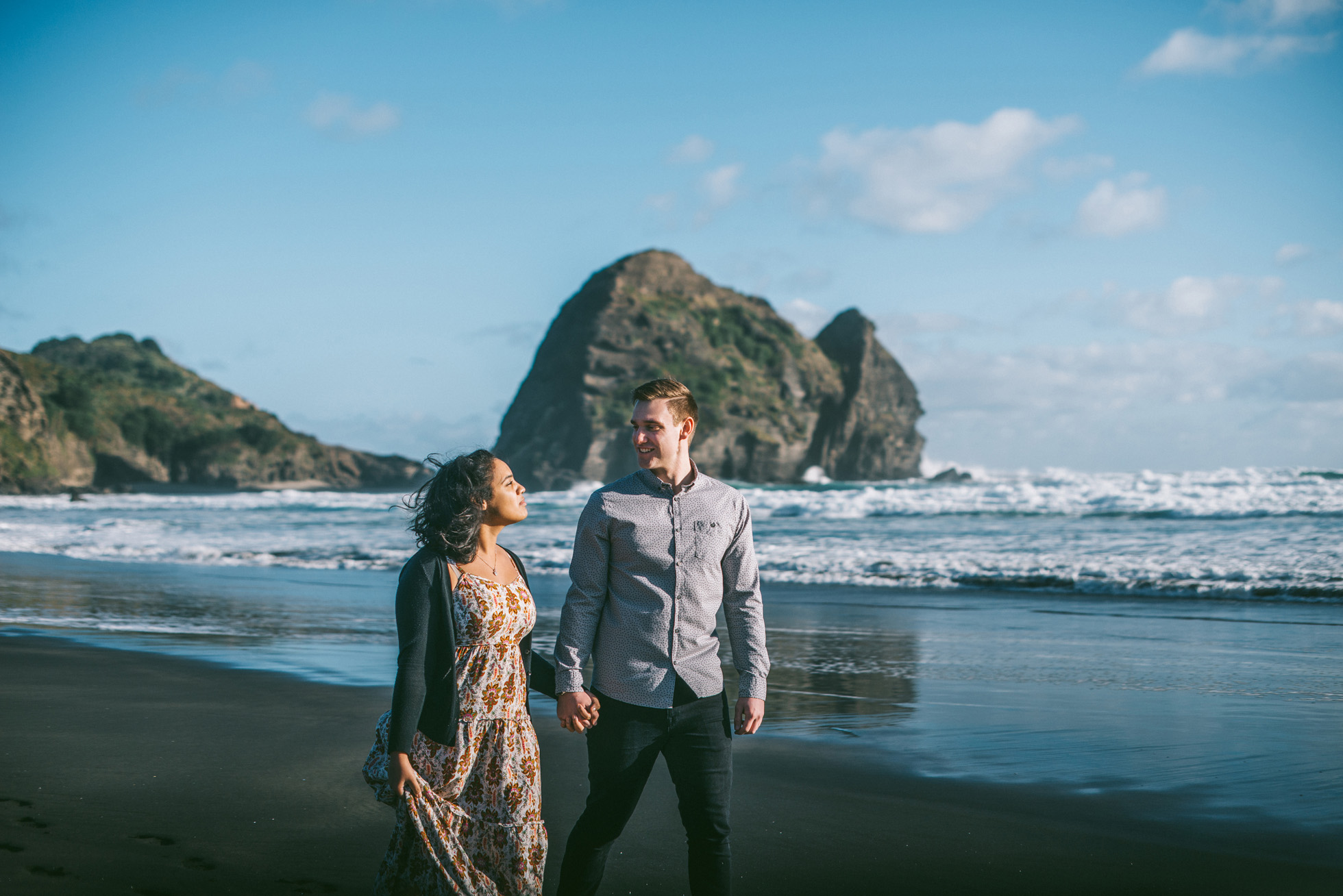 piha beach engagement