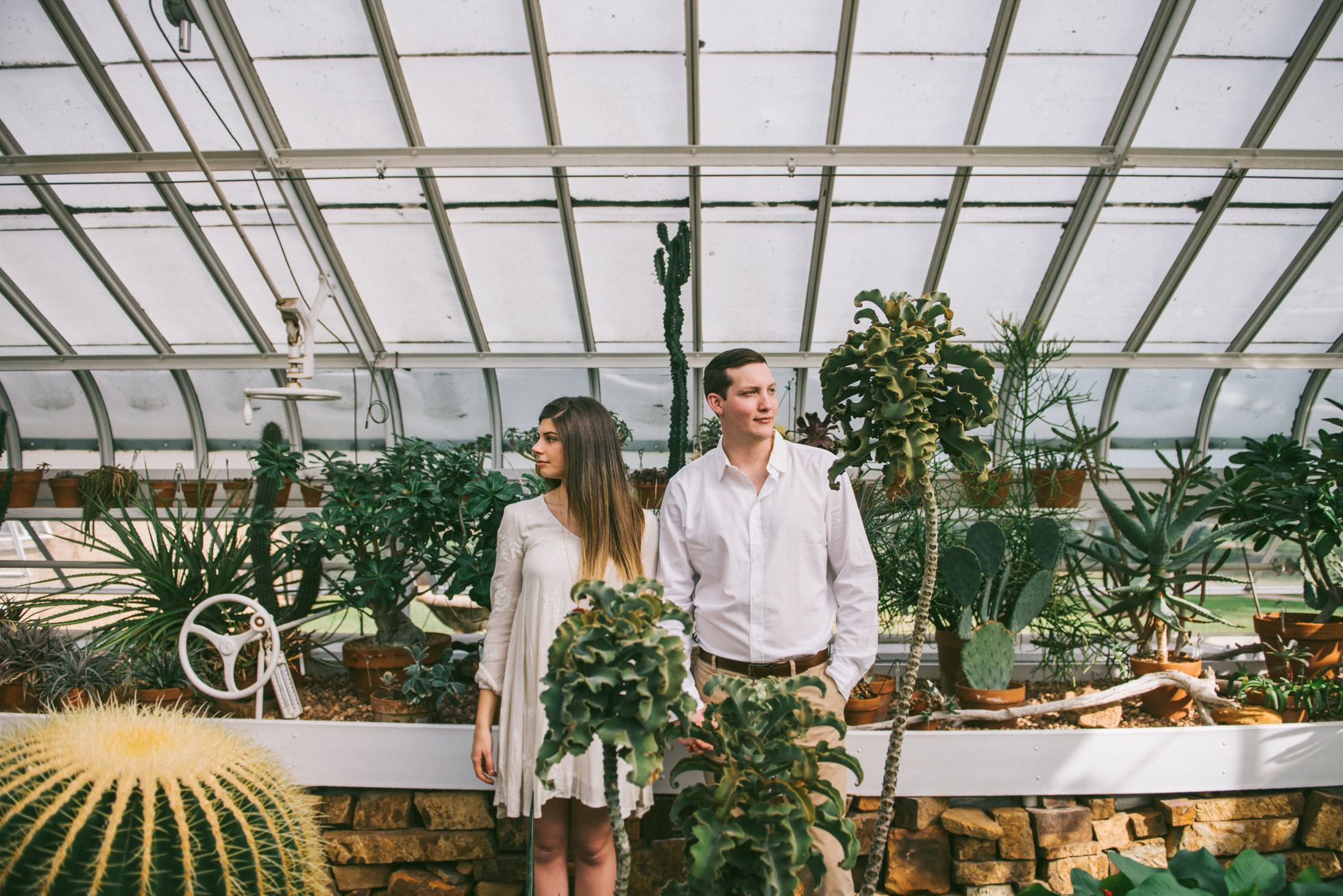 Tulsa Garden Center Engagement Jake Kelli