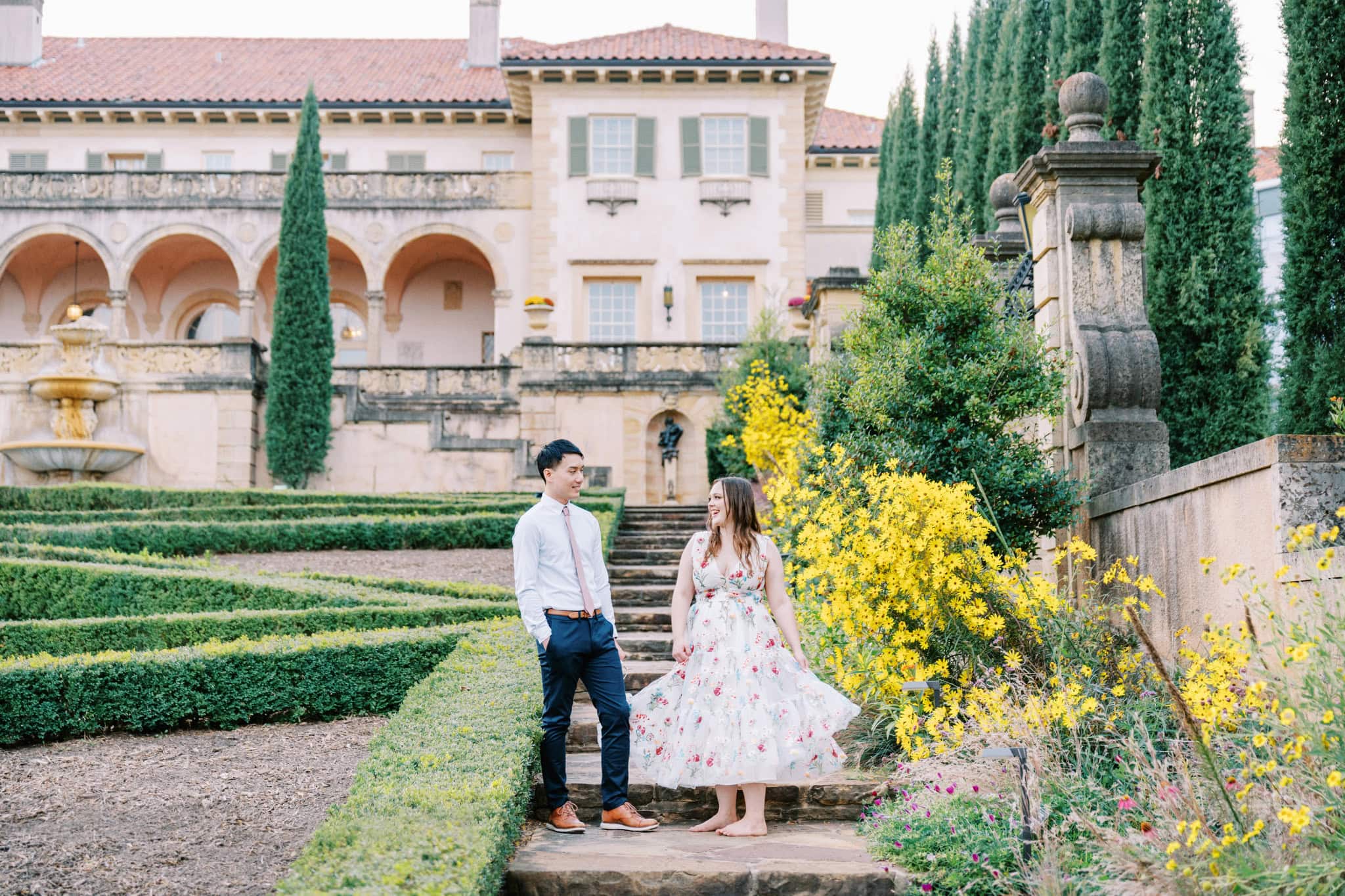 Philbrook Gardens Engagement
