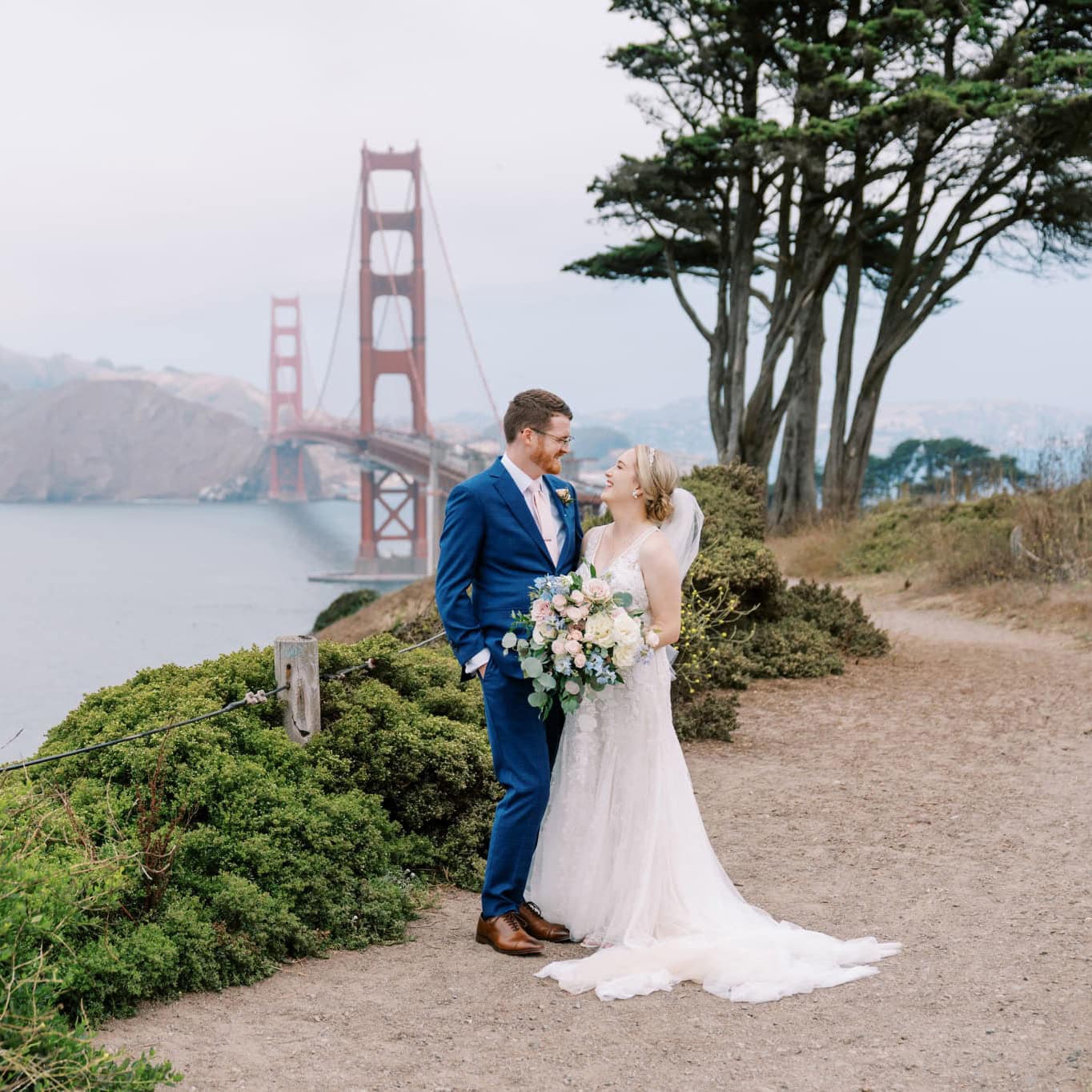 San Francisco Golden Gate Bridge Wedding