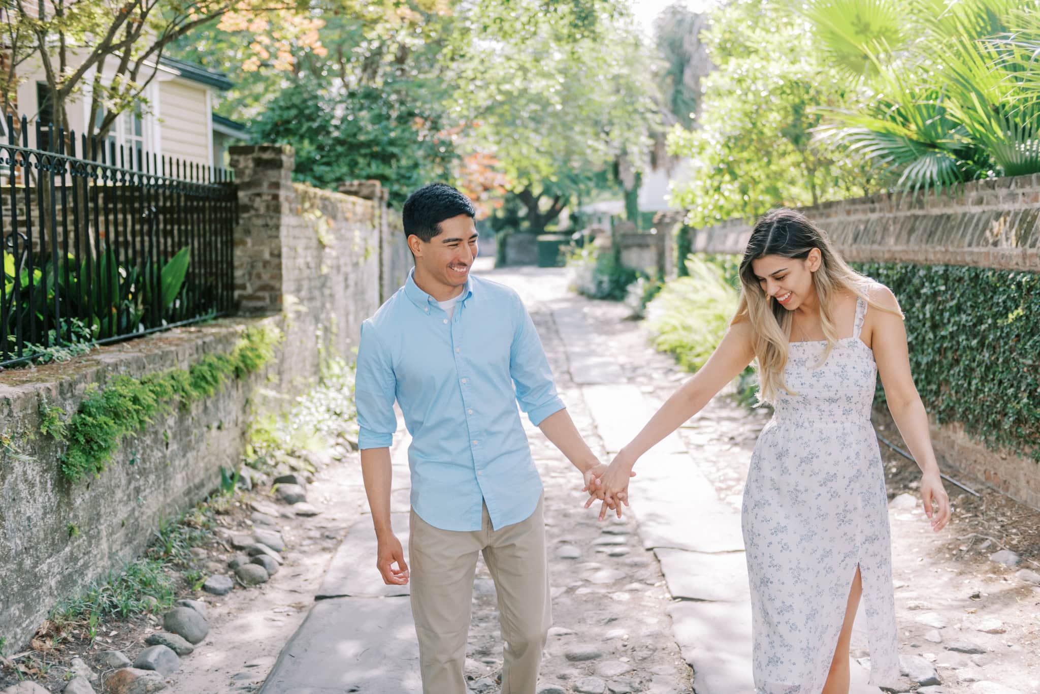 Engagement Session at the Charleston Battery