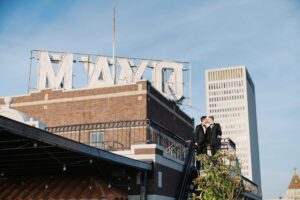 newlywed portraits at the mayo hotel