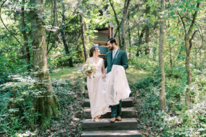 Outdoor Forest Wedding at Merrick Hollow in Wellston, OK