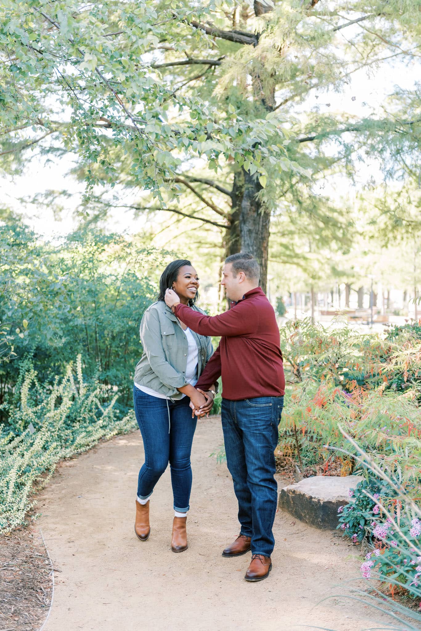 Engagement Session at the Myriad Botanical Garden in Oklahoma City