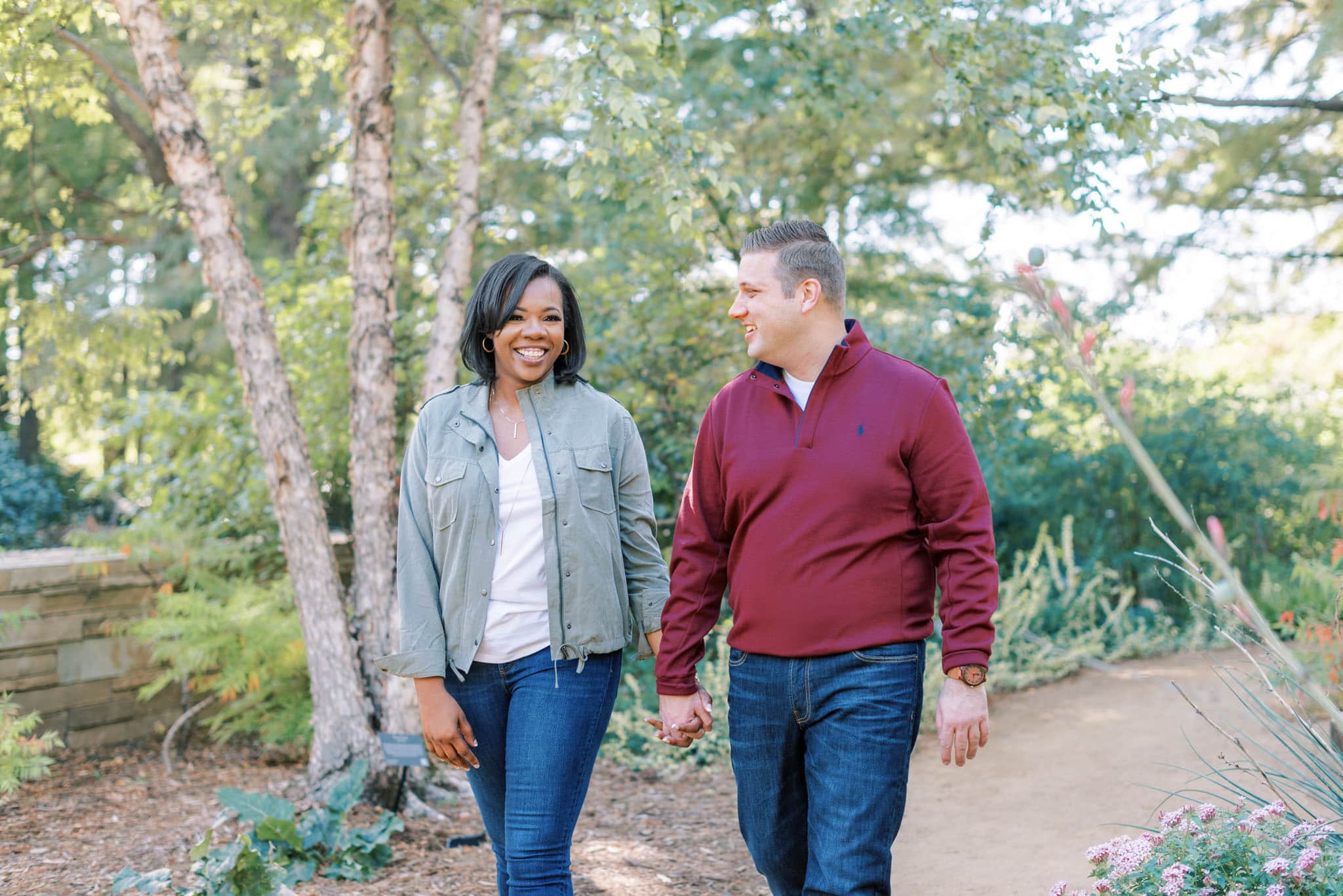 Engagement Session at the Myriad Botanical Garden in Oklahoma City