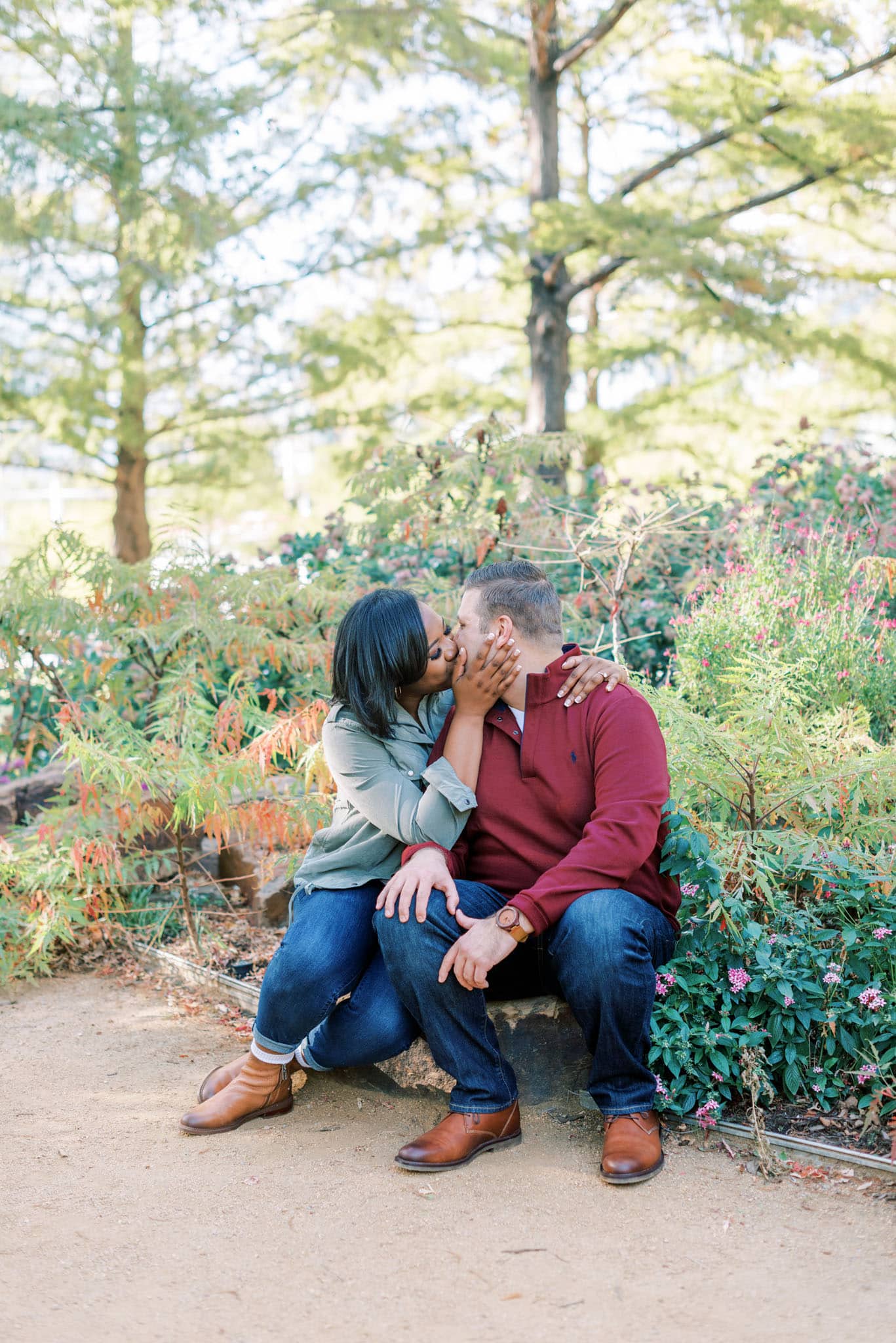 Engagement Session at the Myriad Botanical Garden in Oklahoma City