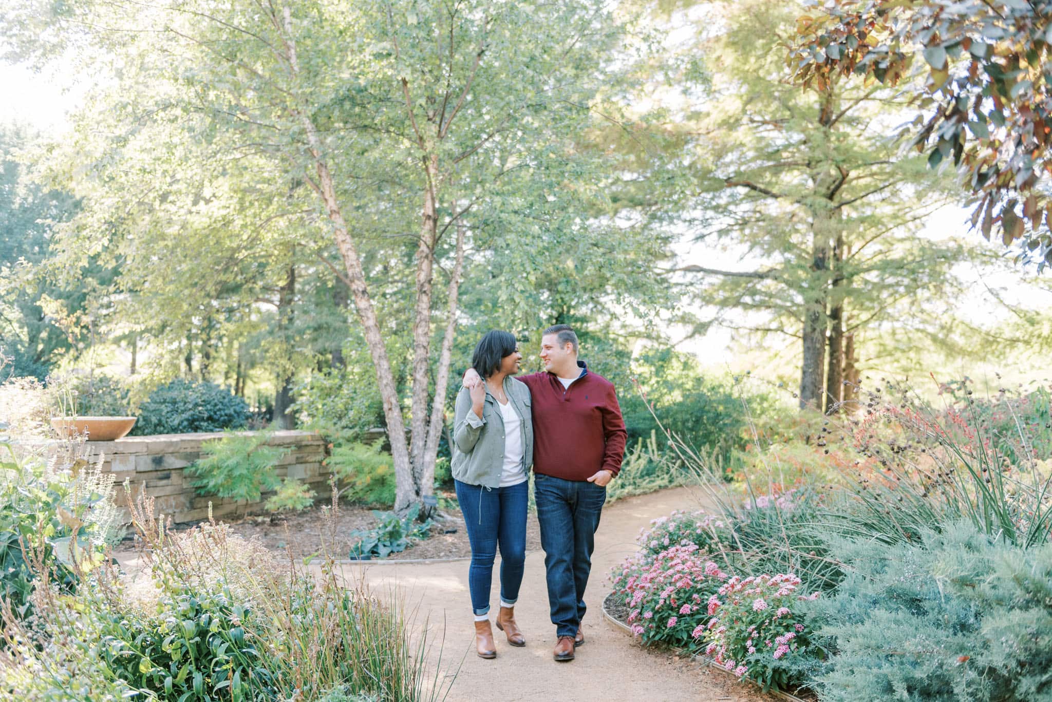 Engagement Session at the Myriad Botanical Garden in Oklahoma City