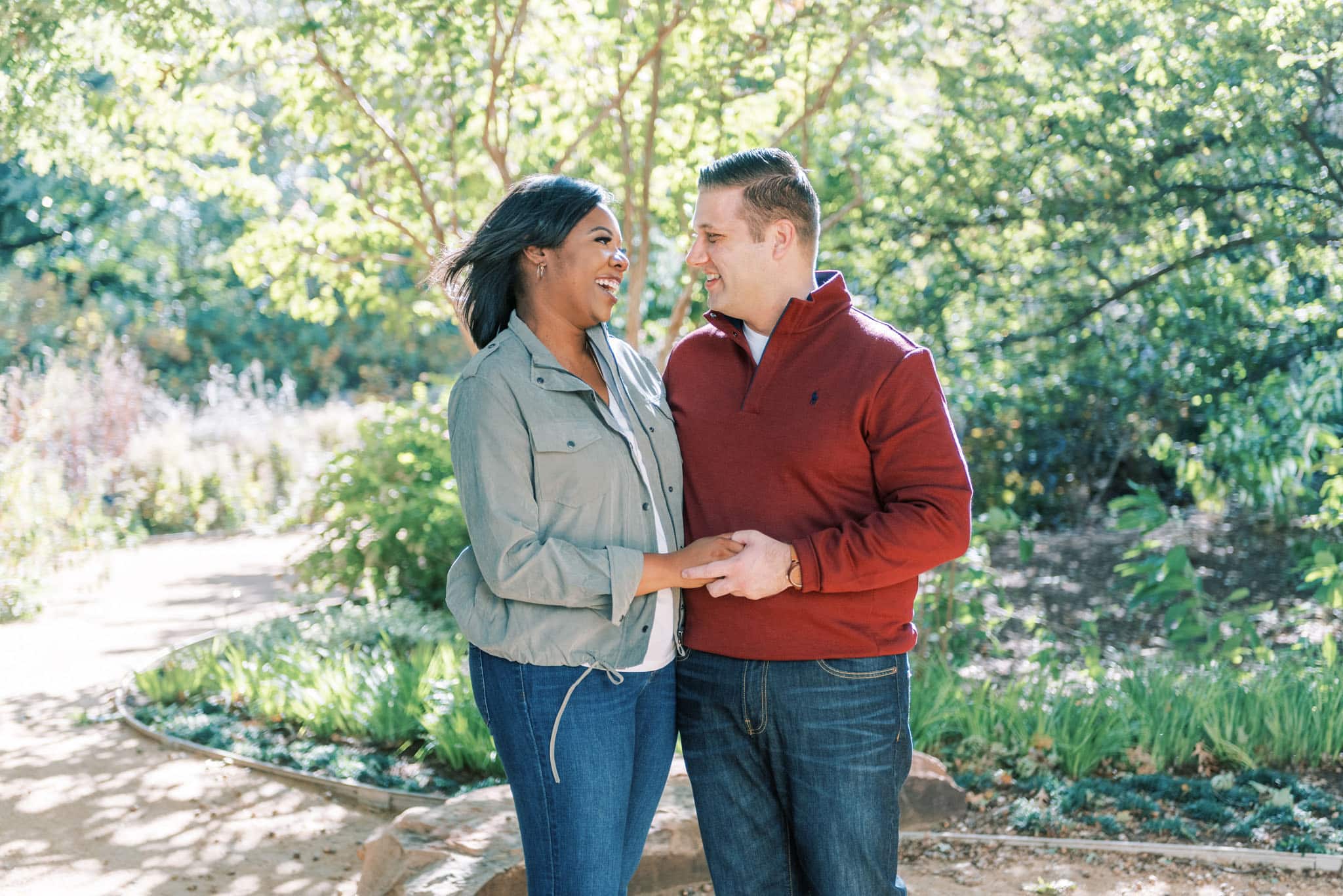 Engagement Session at the Myriad Botanical Garden in Oklahoma City