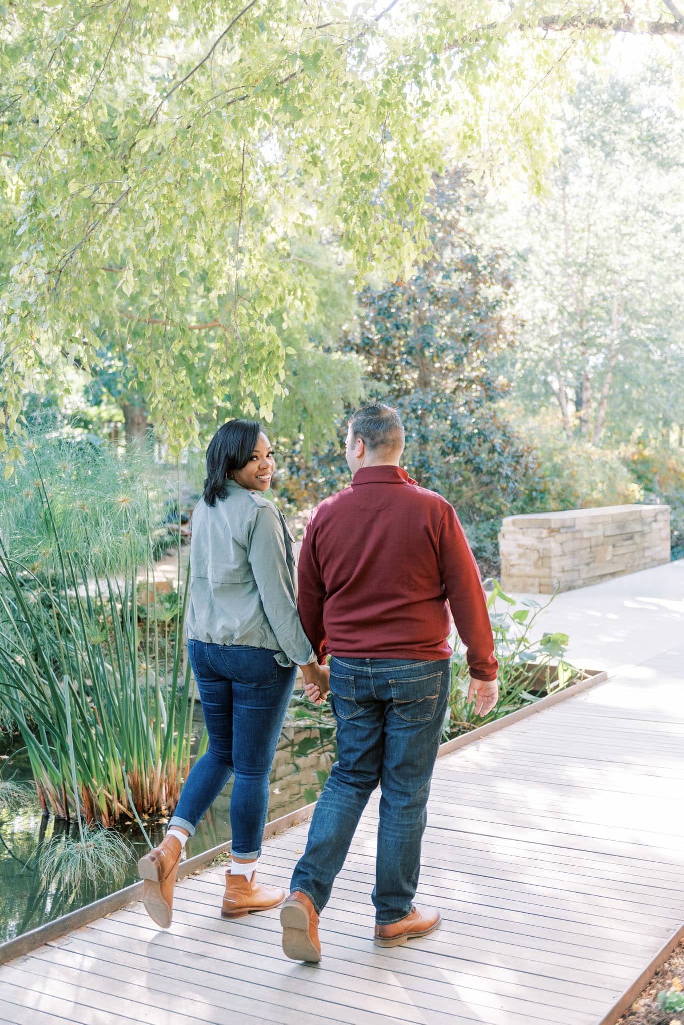 Engagement Session at the Myriad Botanical Garden in Oklahoma City
