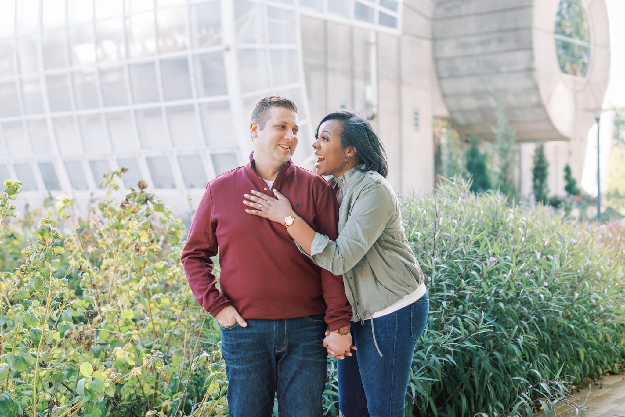 Engagement Session at the Myriad Botanical Garden in Oklahoma City
