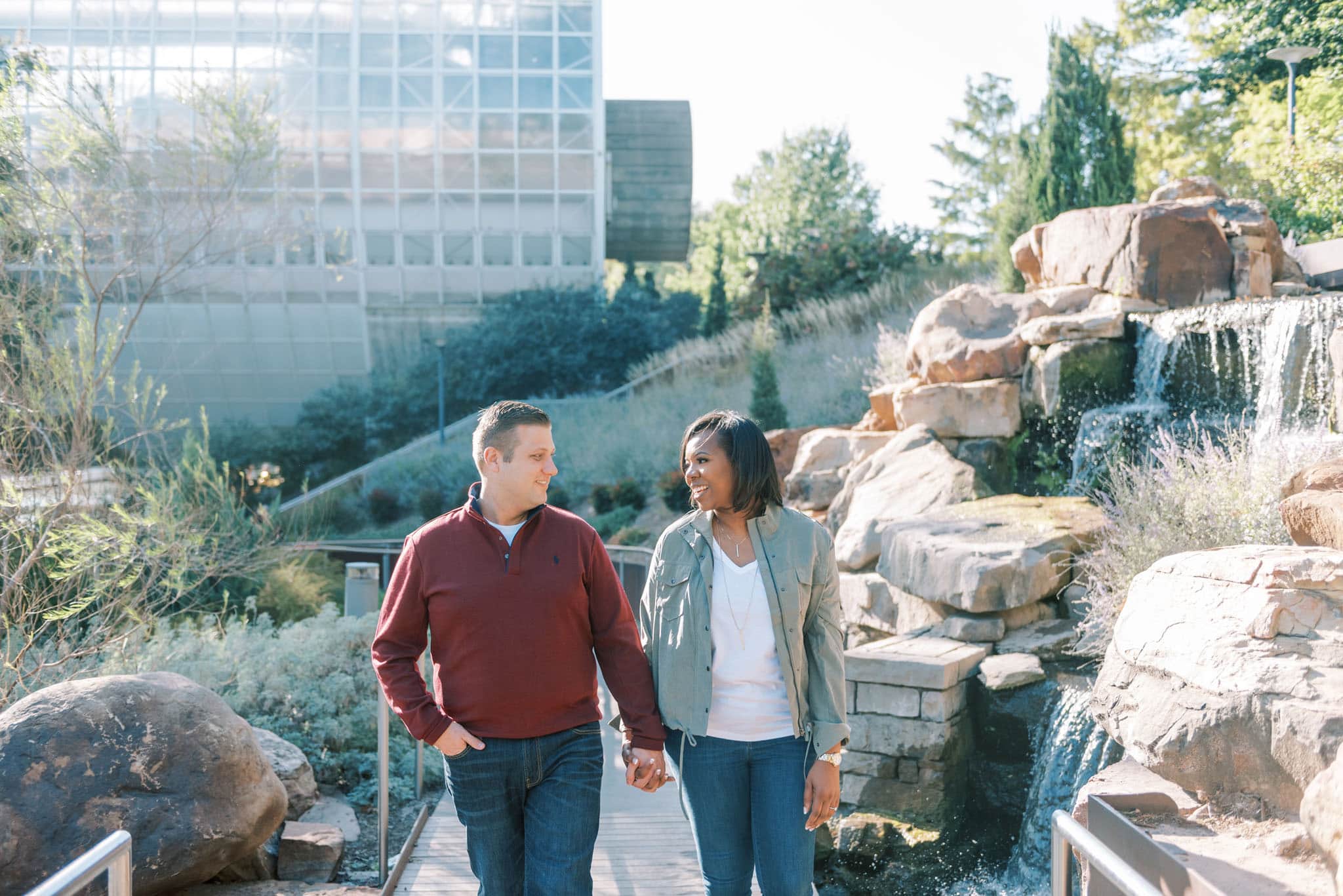 Engagement Session at the Myriad Botanical Garden in Oklahoma City