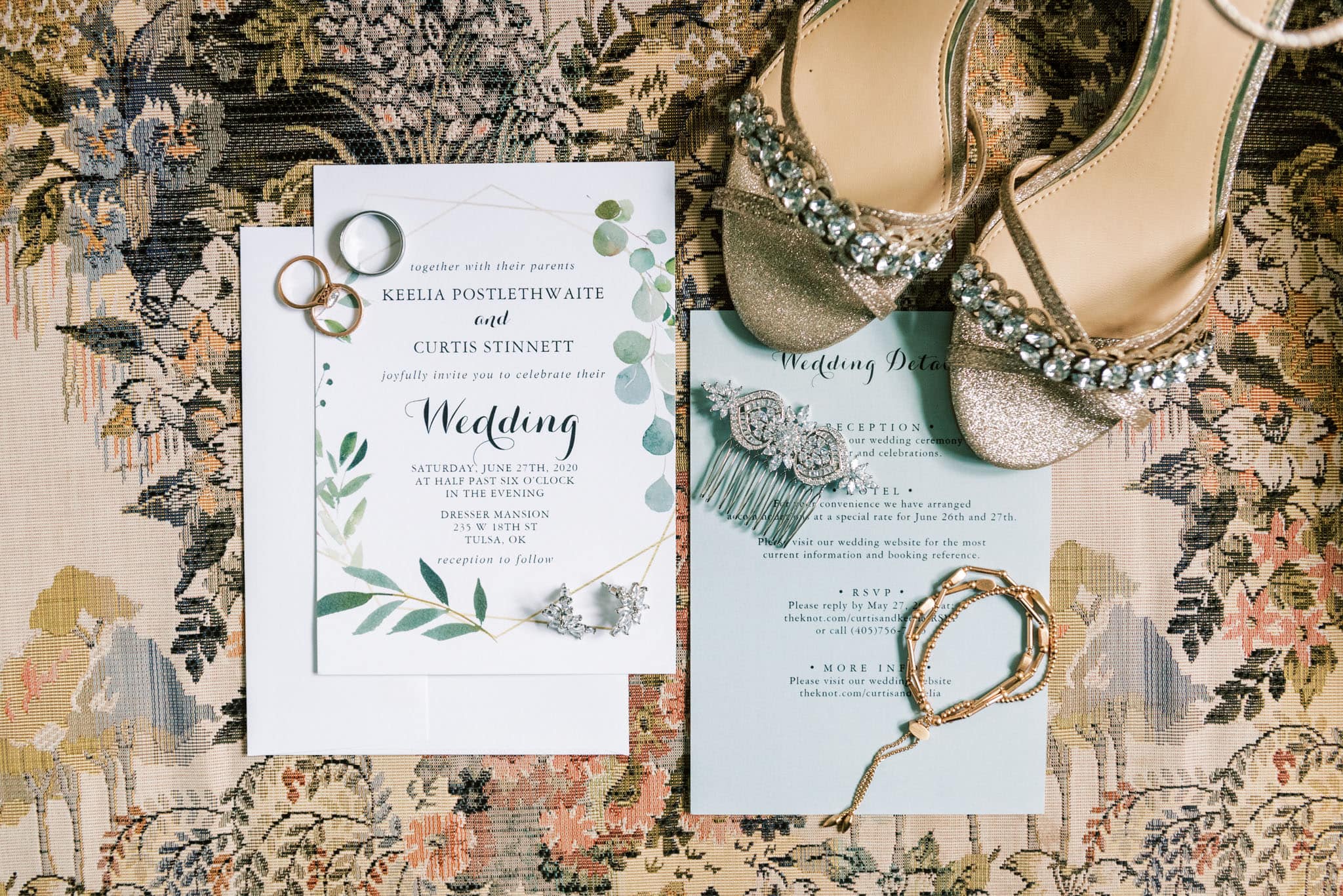 Wedding at the Dresser Mansion in Tulsa Oklahoma