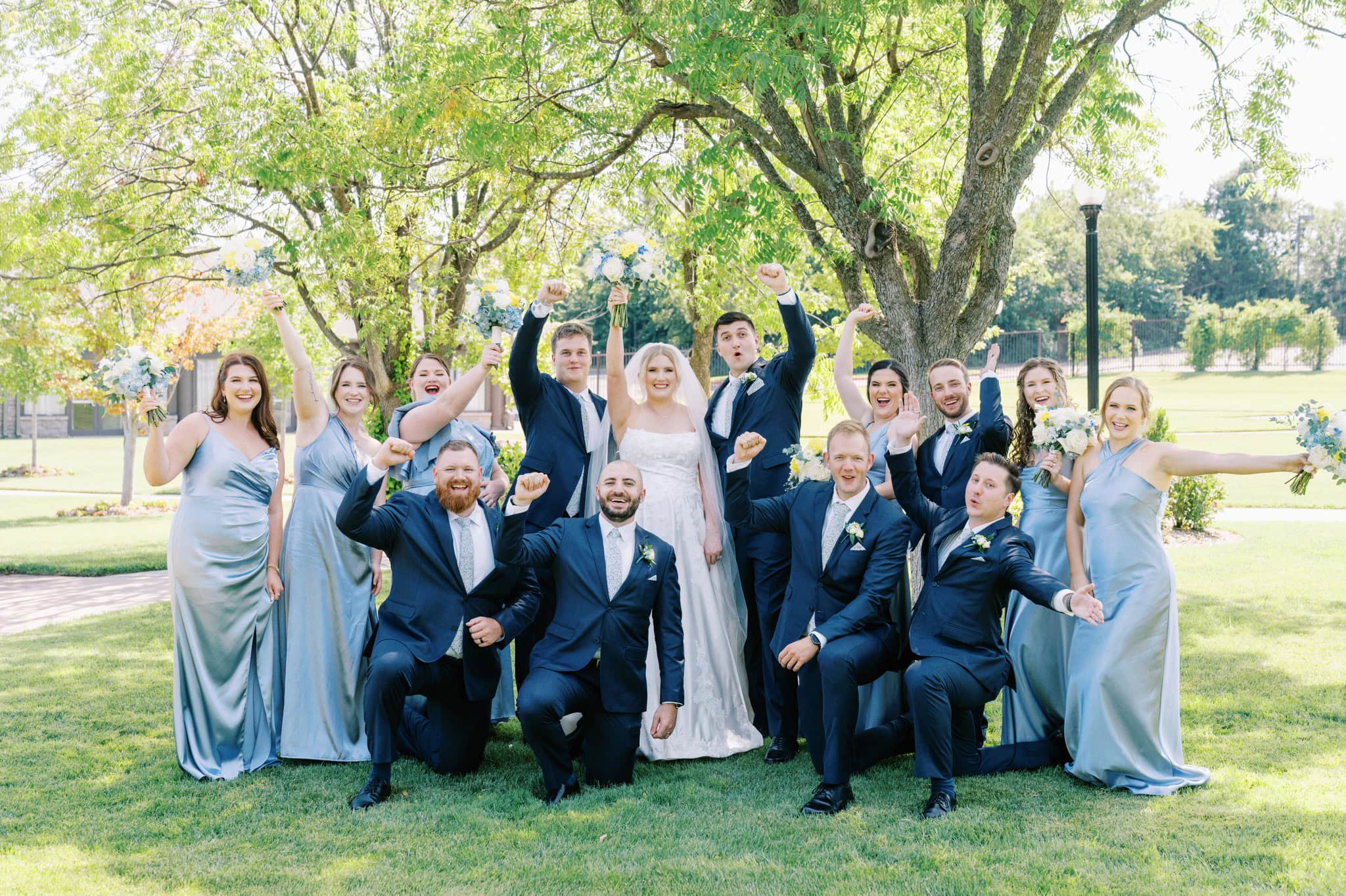 summer wedding at Coles Garden in Oklahoma City