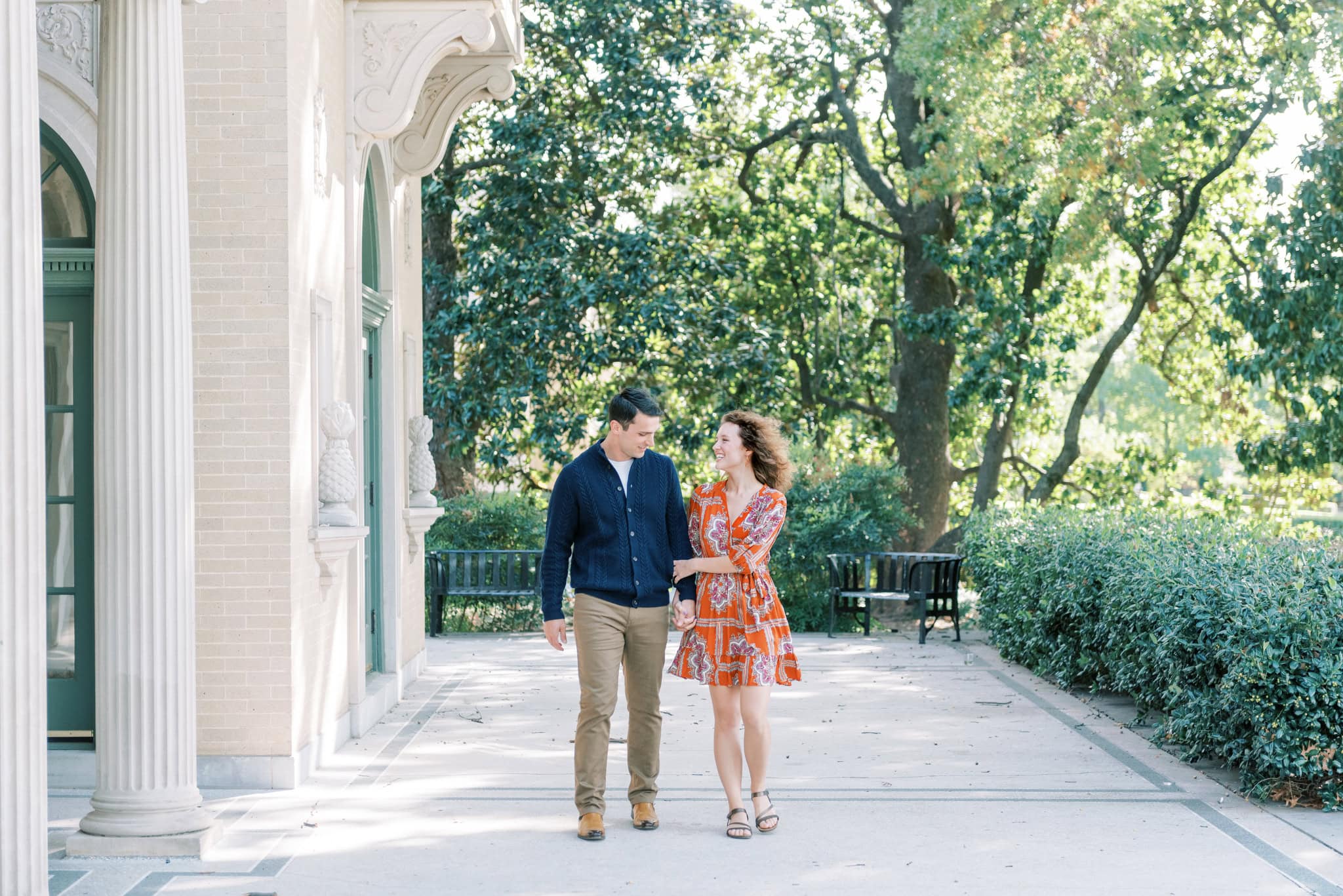 Engagement Session at the Mansion at Woodward Park in Tulsa, Oklahoma