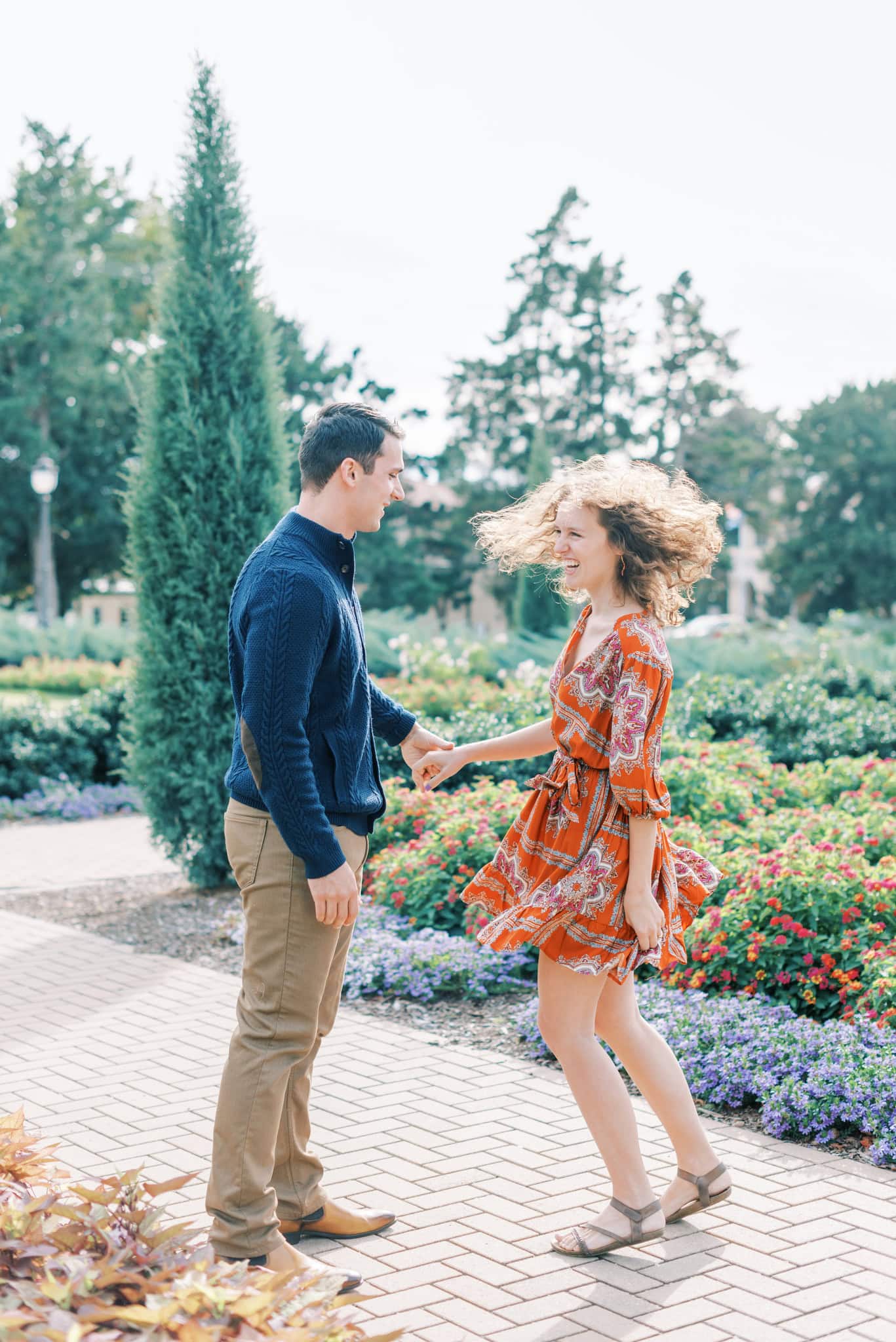 Engagement Session at the Mansion at Woodward Park in Tulsa, Oklahoma
