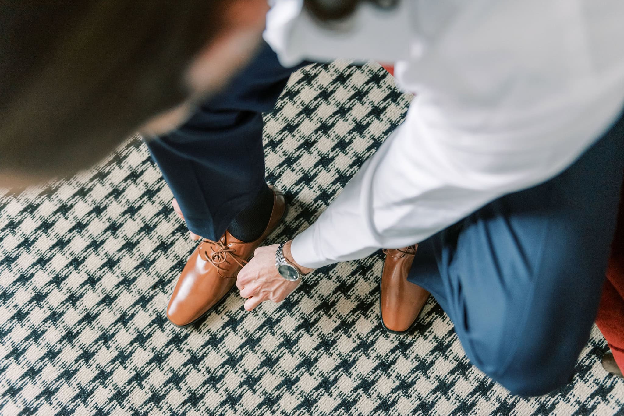 Getting Ready for a Wedding at the Mayo Hotel in Tulsa Oklahoma