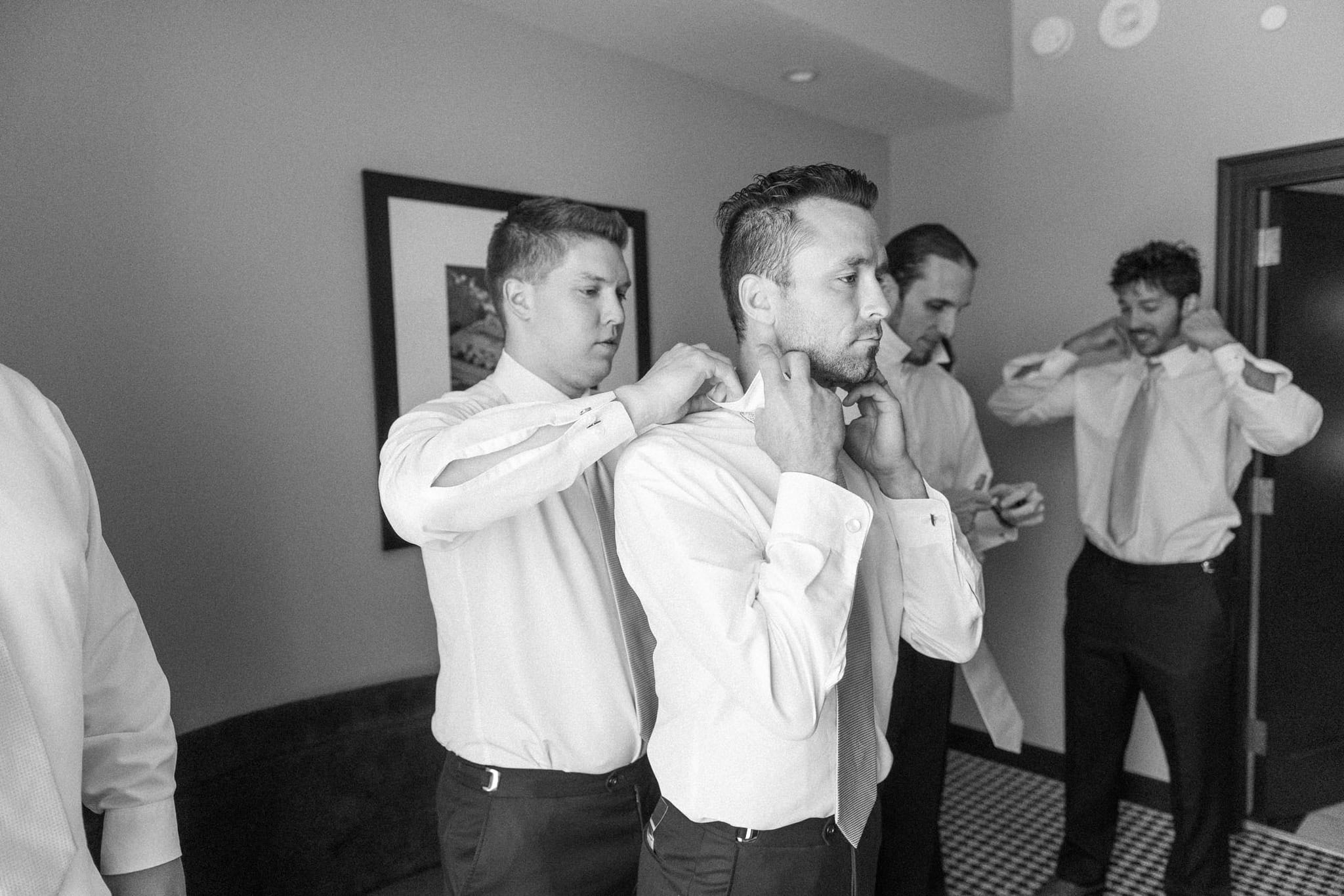 Getting Ready for a Wedding at the Mayo Hotel in Tulsa Oklahoma