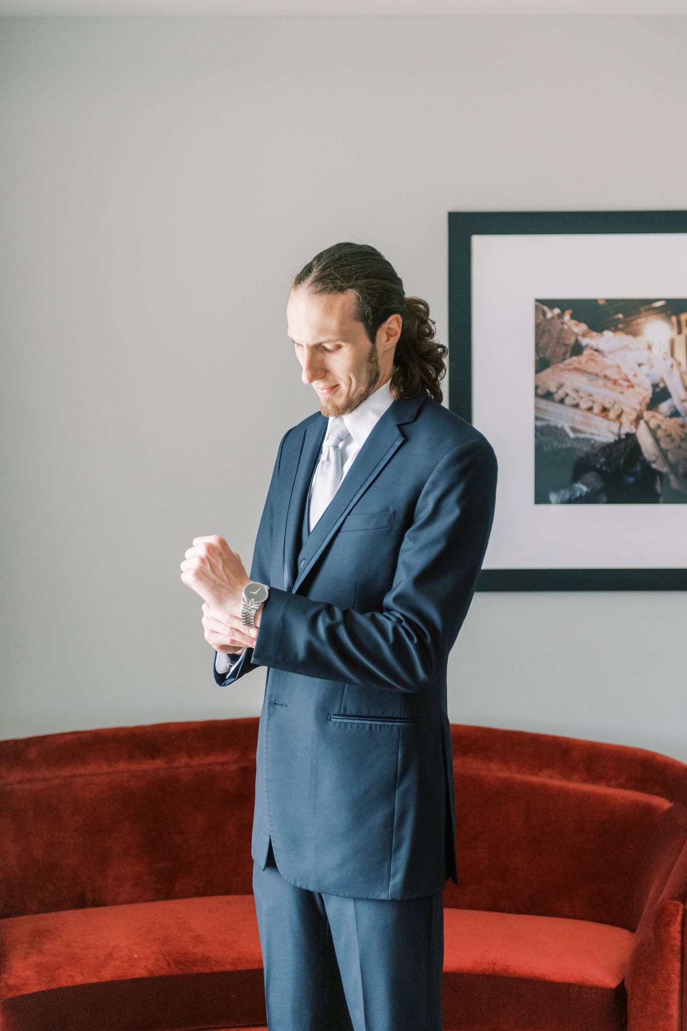 Getting Ready for a Wedding at the Mayo Hotel in Tulsa Oklahoma