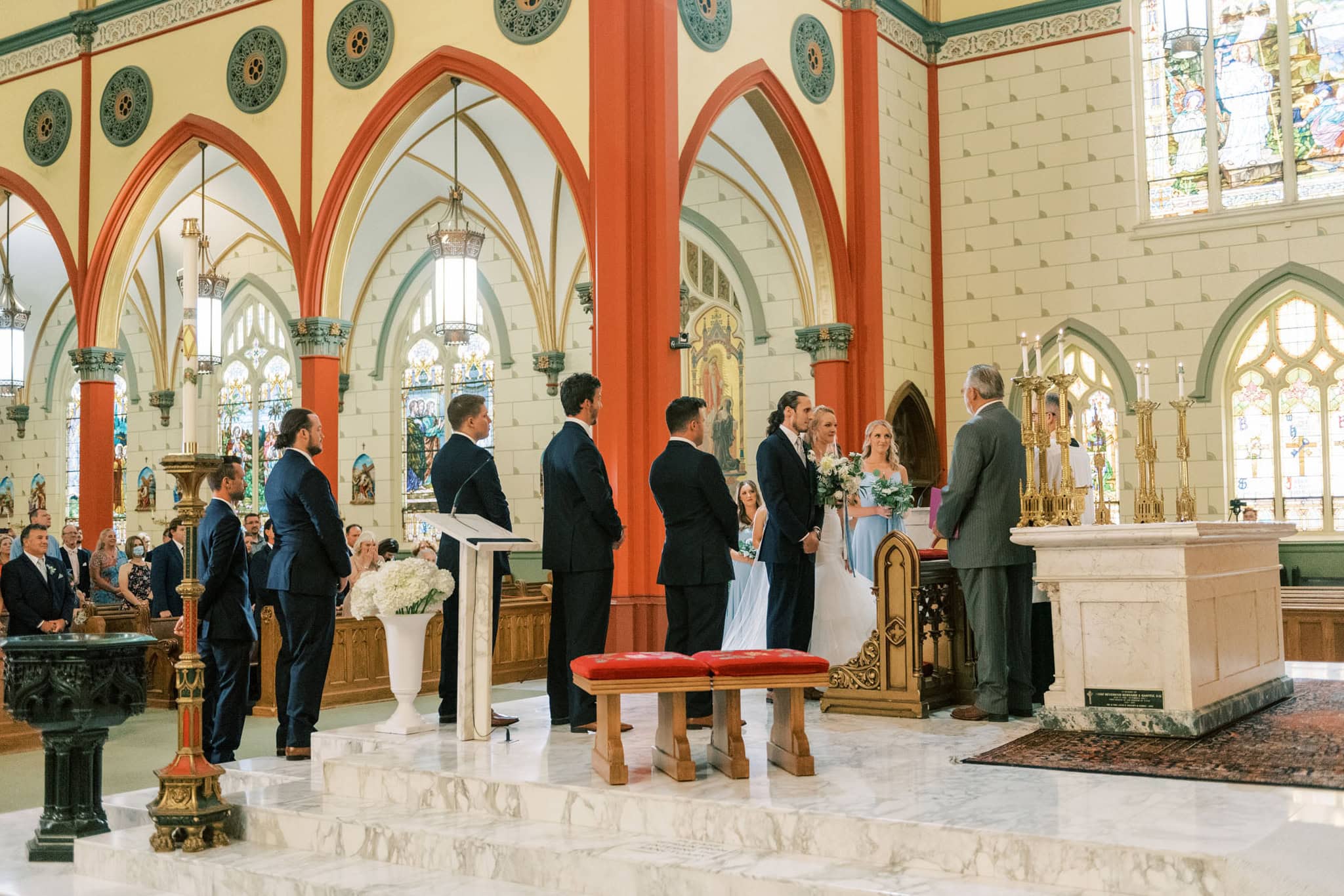 Catholic Wedding at Holy Family Cathedral in Tulsa