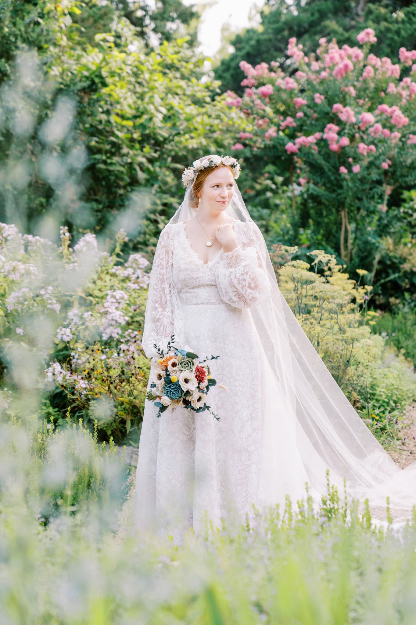 Bridal Session at the Botanic Garden at Oklahoma State University