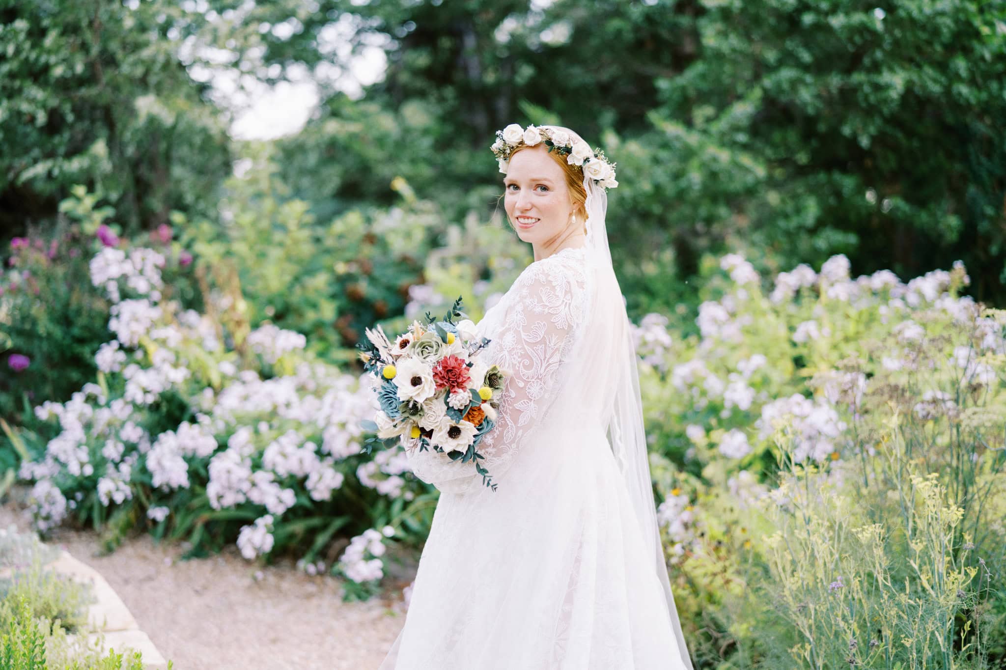 Bridal Session at the Botanic Garden at Oklahoma State University