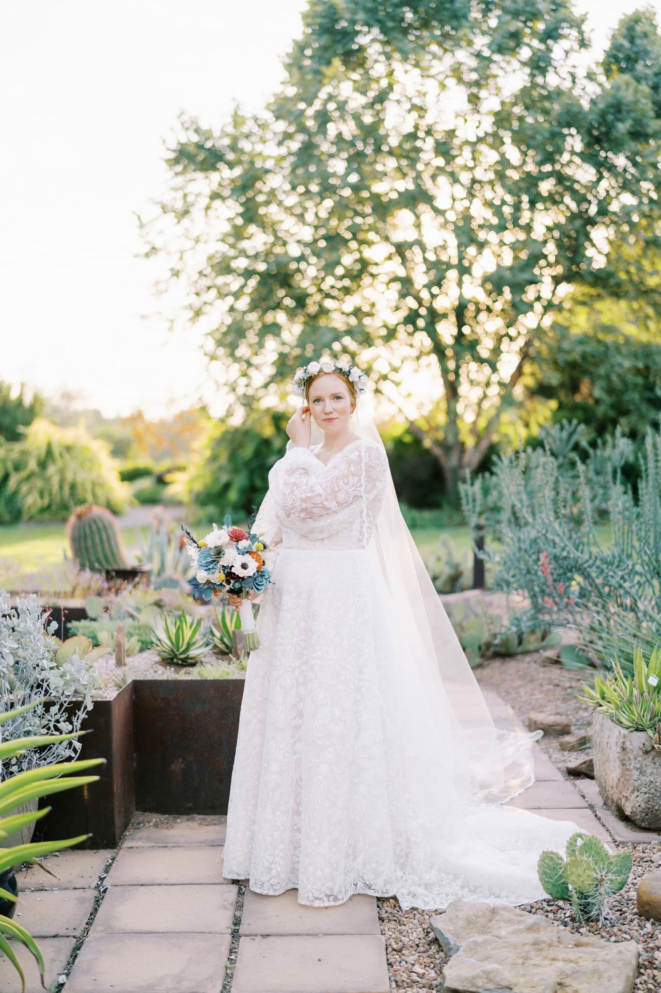 Bridal Session at the Botanic Garden at Oklahoma State University