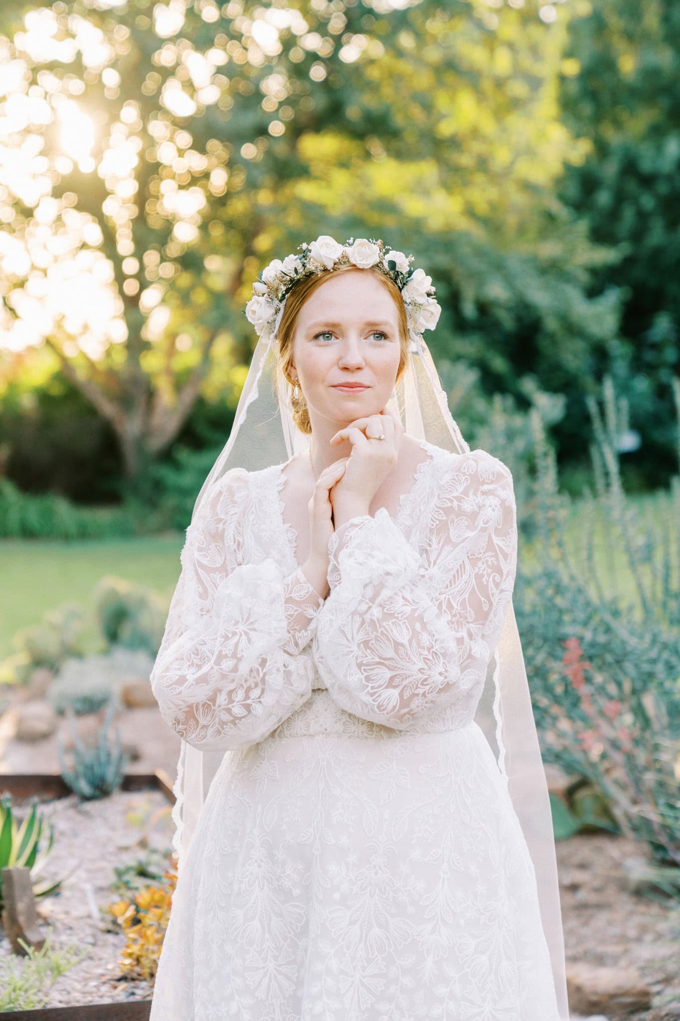 Bridal Session at the Botanic Garden at Oklahoma State University