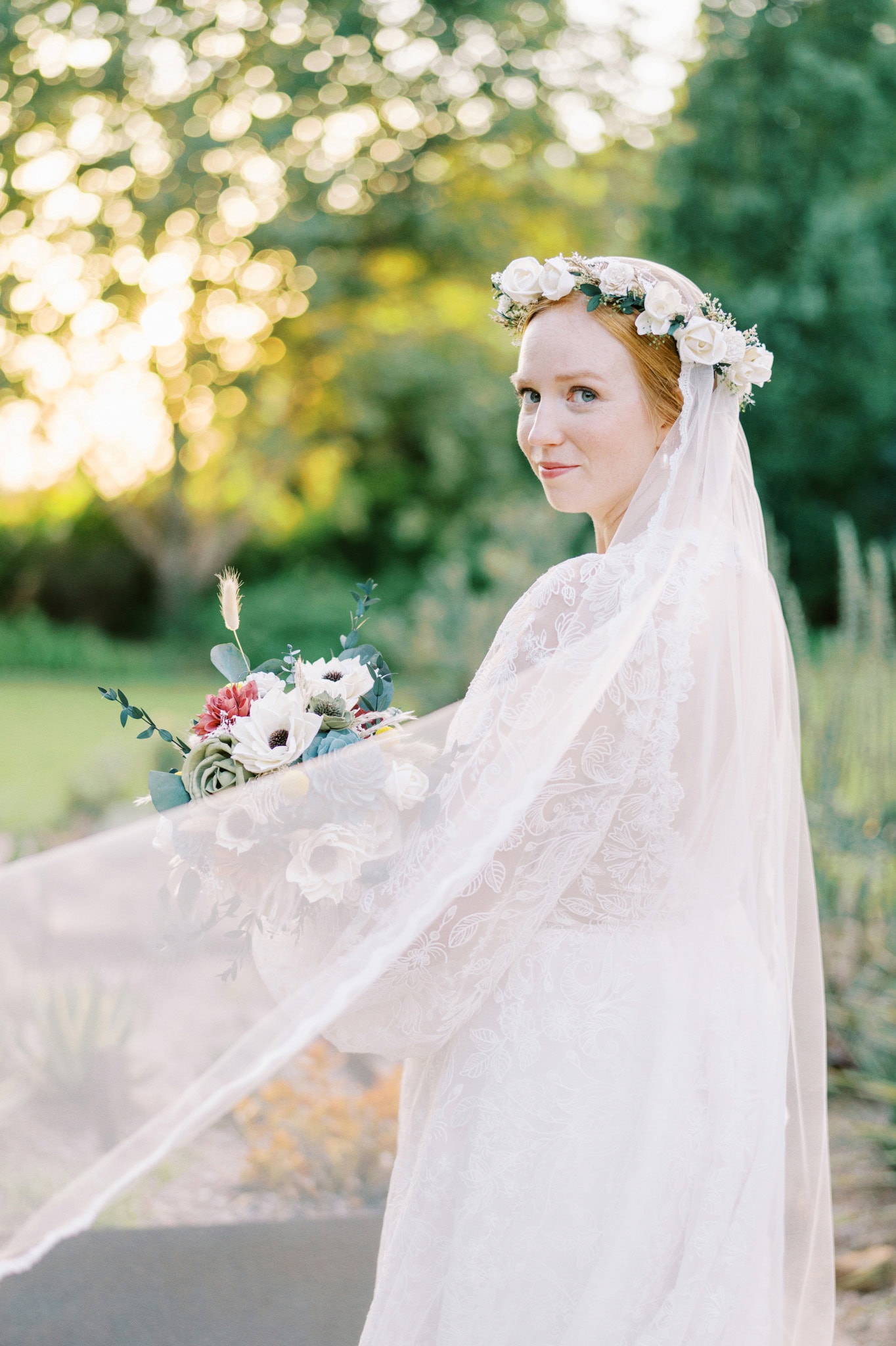 Bridal Session at the Botanic Garden at Oklahoma State University
