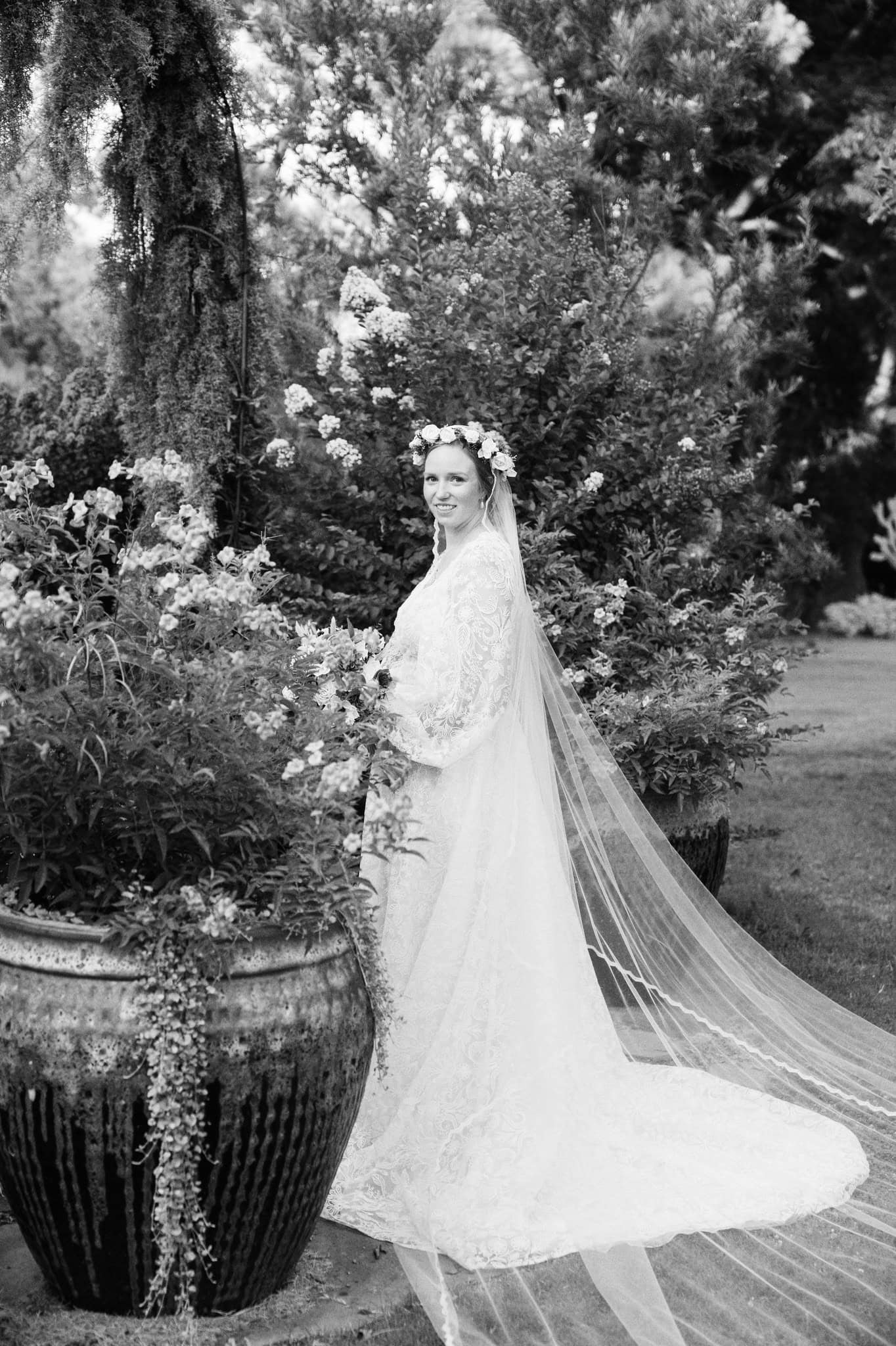 Bridal Session at the Botanic Garden at Oklahoma State University