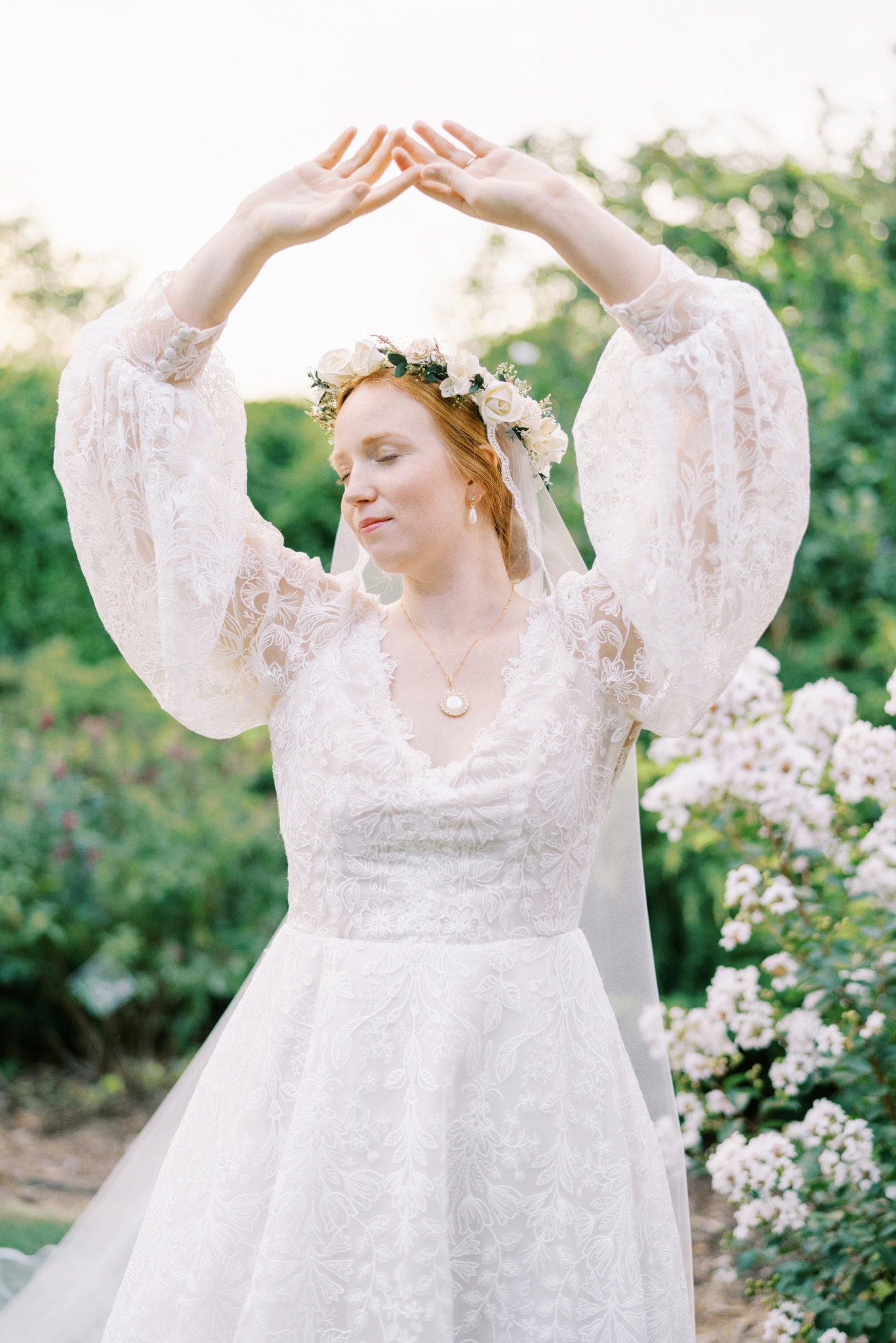 Bridal Session at the Botanic Garden at Oklahoma State University