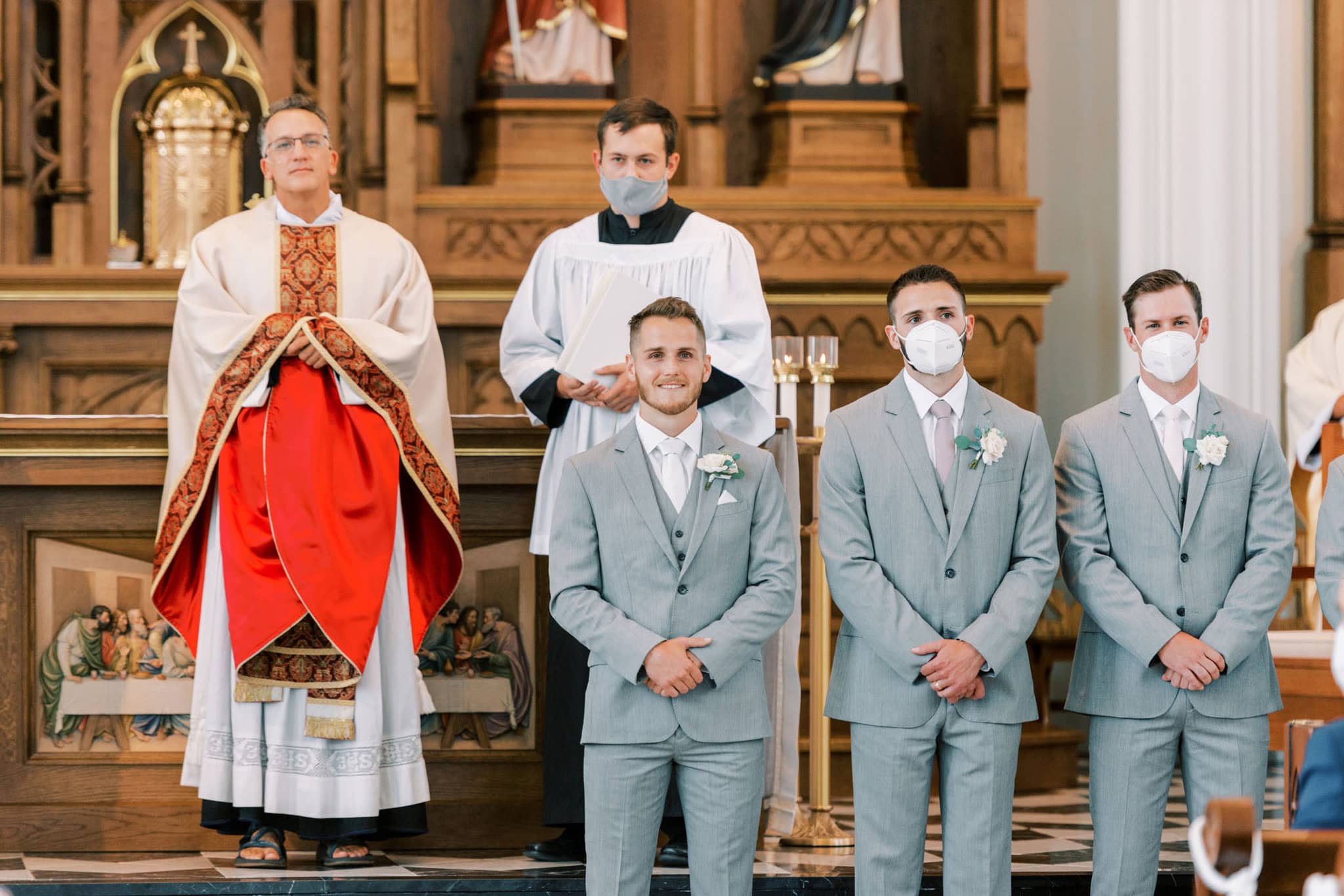 Wedding at St. Francis Xavier Catholic Church in Stillwater