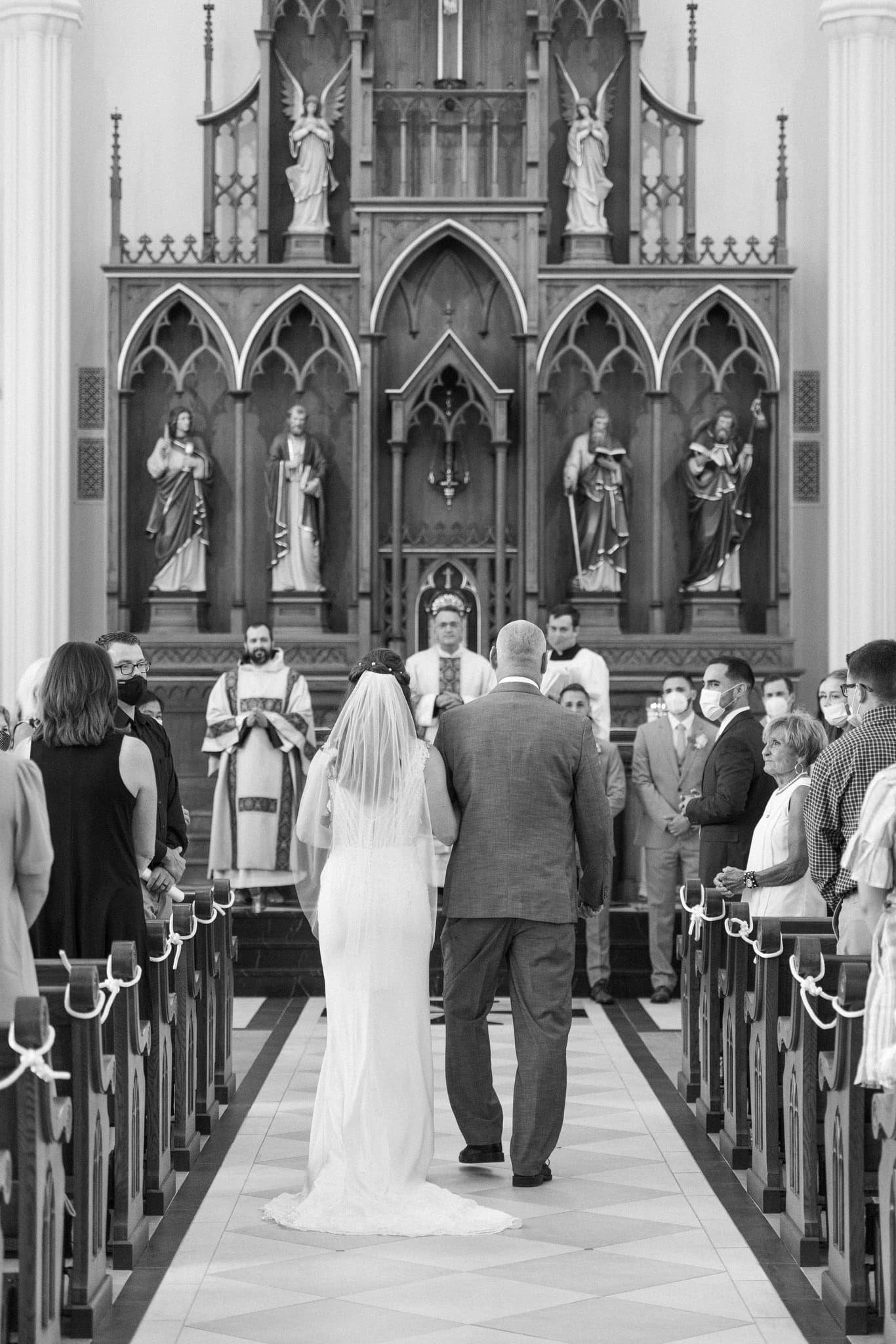 Wedding at St. Francis Xavier Catholic Church in Stillwater