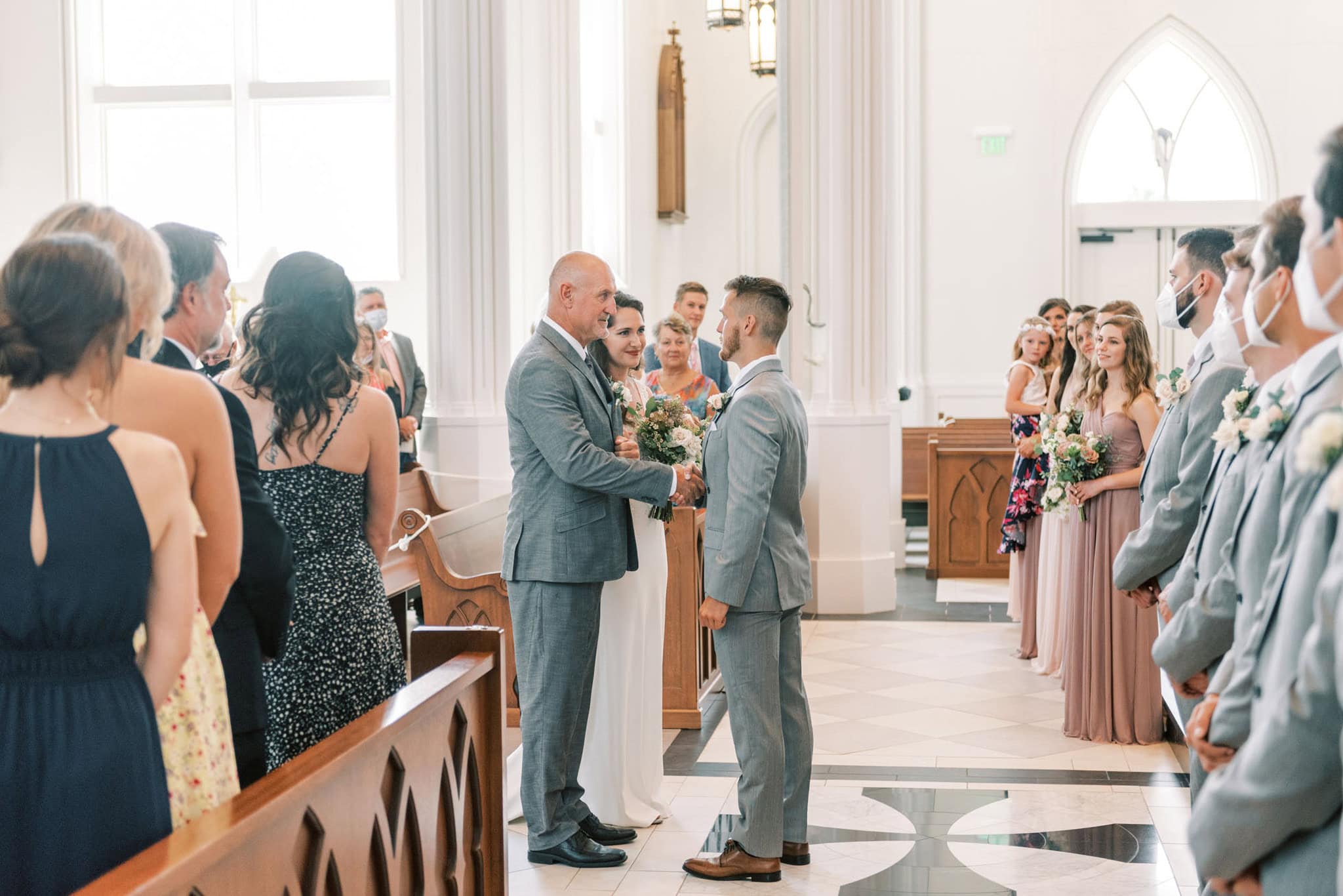 Wedding at St. Francis Xavier Catholic Church in Stillwater