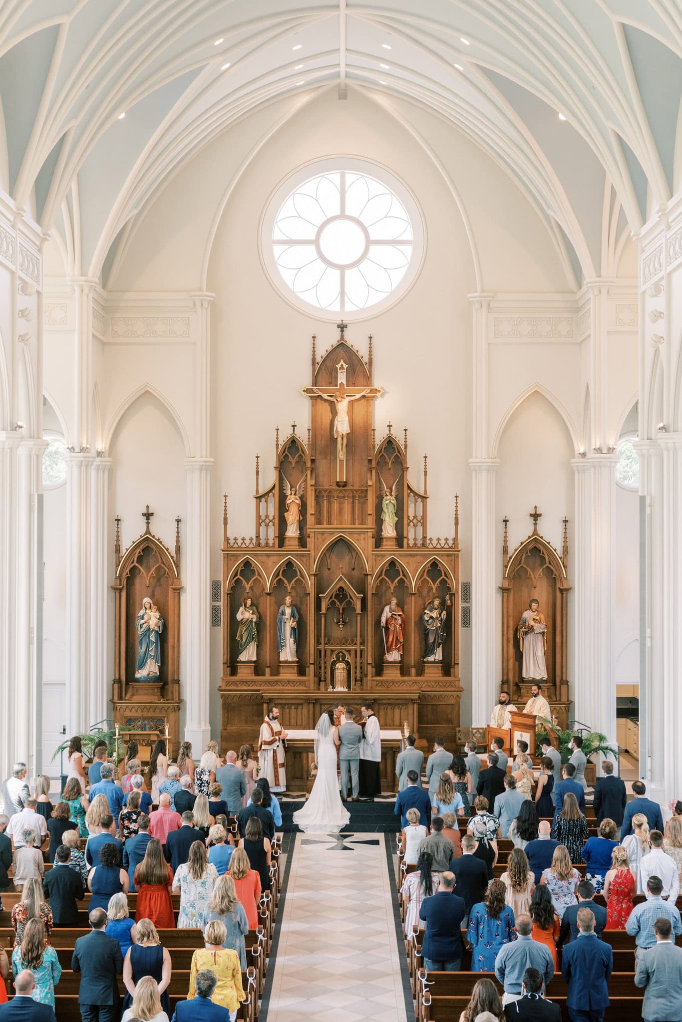 Wedding at St. Francis Xavier Catholic Church in Stillwater