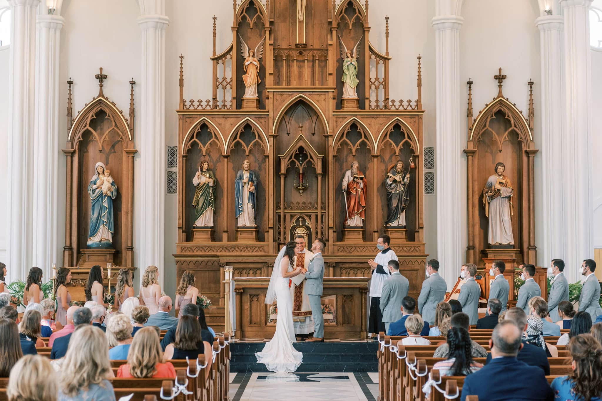 Wedding at St. Francis Xavier Catholic Church in Stillwater