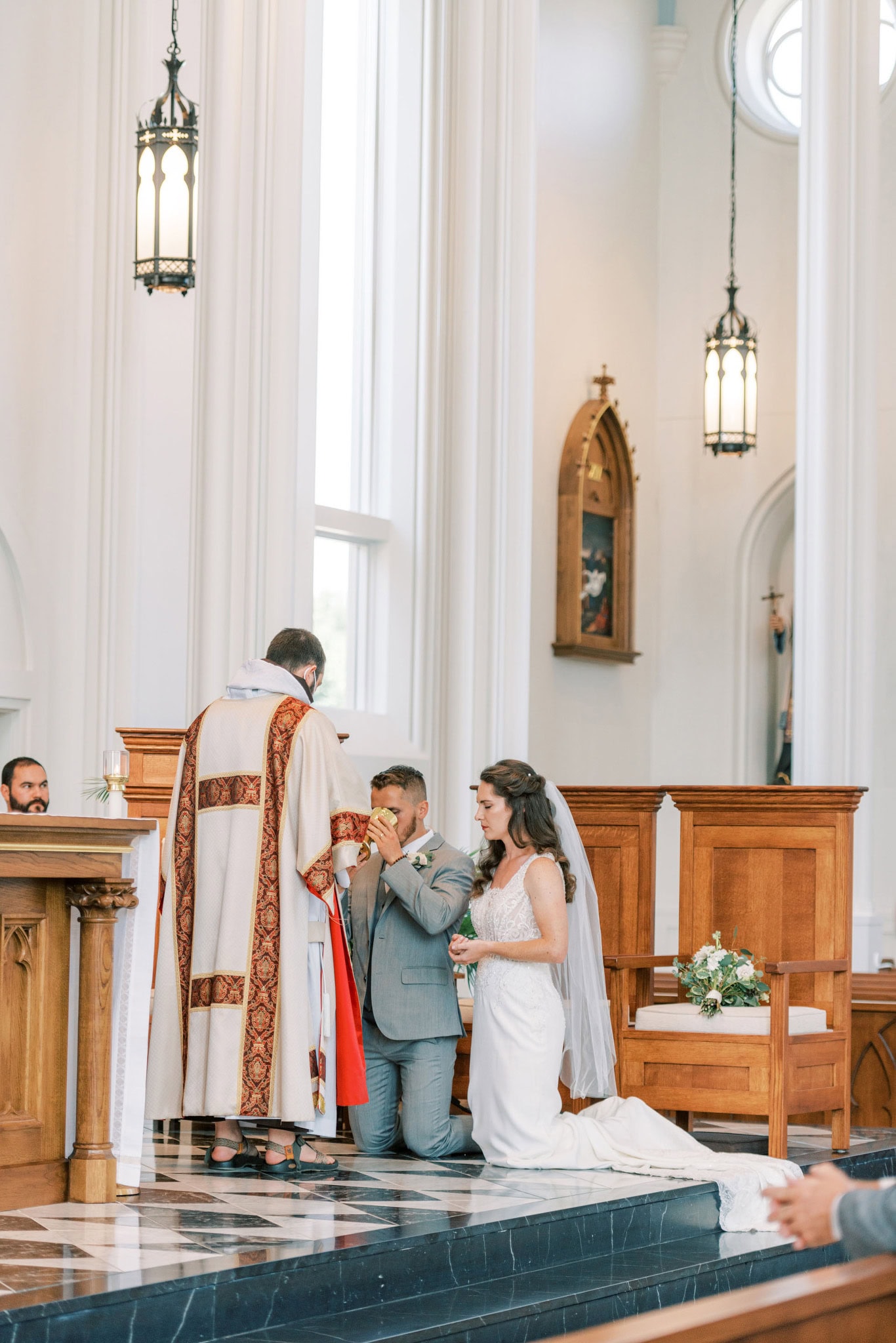 Wedding at St. Francis Xavier Catholic Church in Stillwater