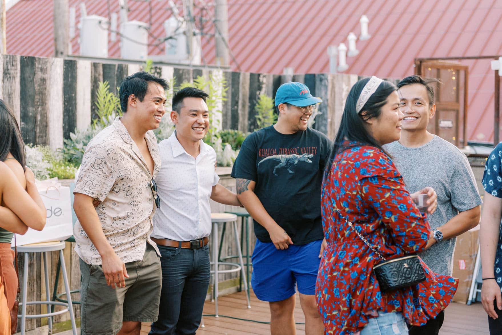 Surprise Proposal and Engagement Party on the Rooftop of Plenty Mercantile in Oklahoma City